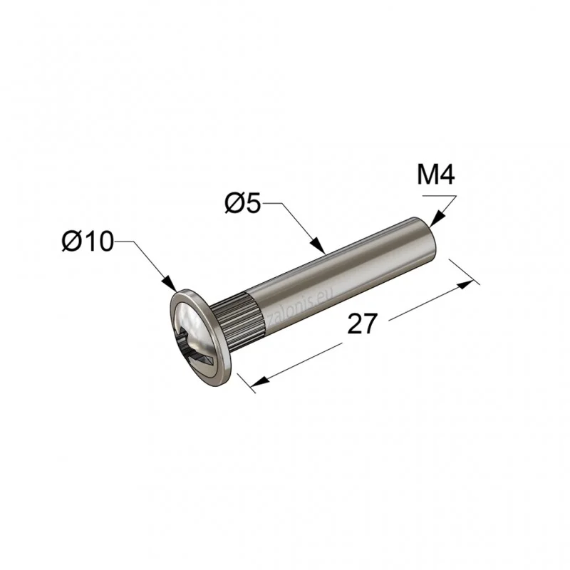 ΣΥΝΔΕΣΜΟΣ ΘΗΛΥΚΟ M4 Φ.5x27mm ΣΥΝΔΕΤΗΡΕΣ M4